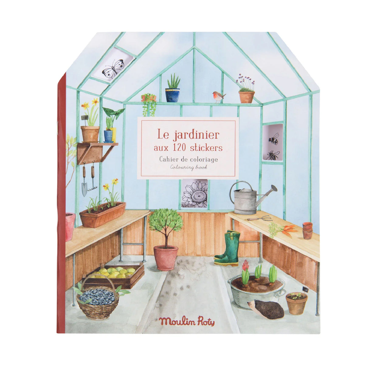 Moulin Roty - Le Jardin - Colouring + Sticker Book