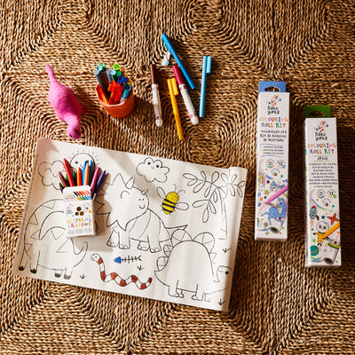 Colouring Roll Kit - Dino World