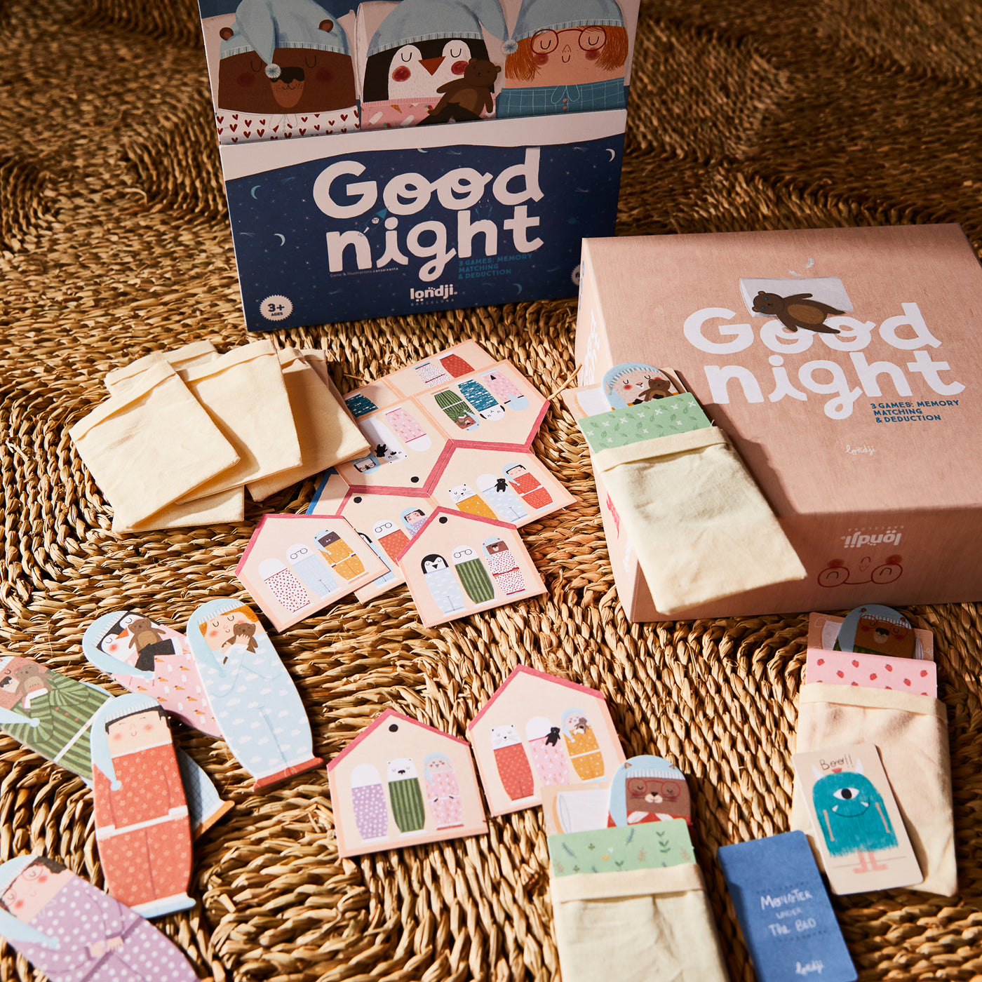 Londji 3-in-1 Memory Game - Good Night