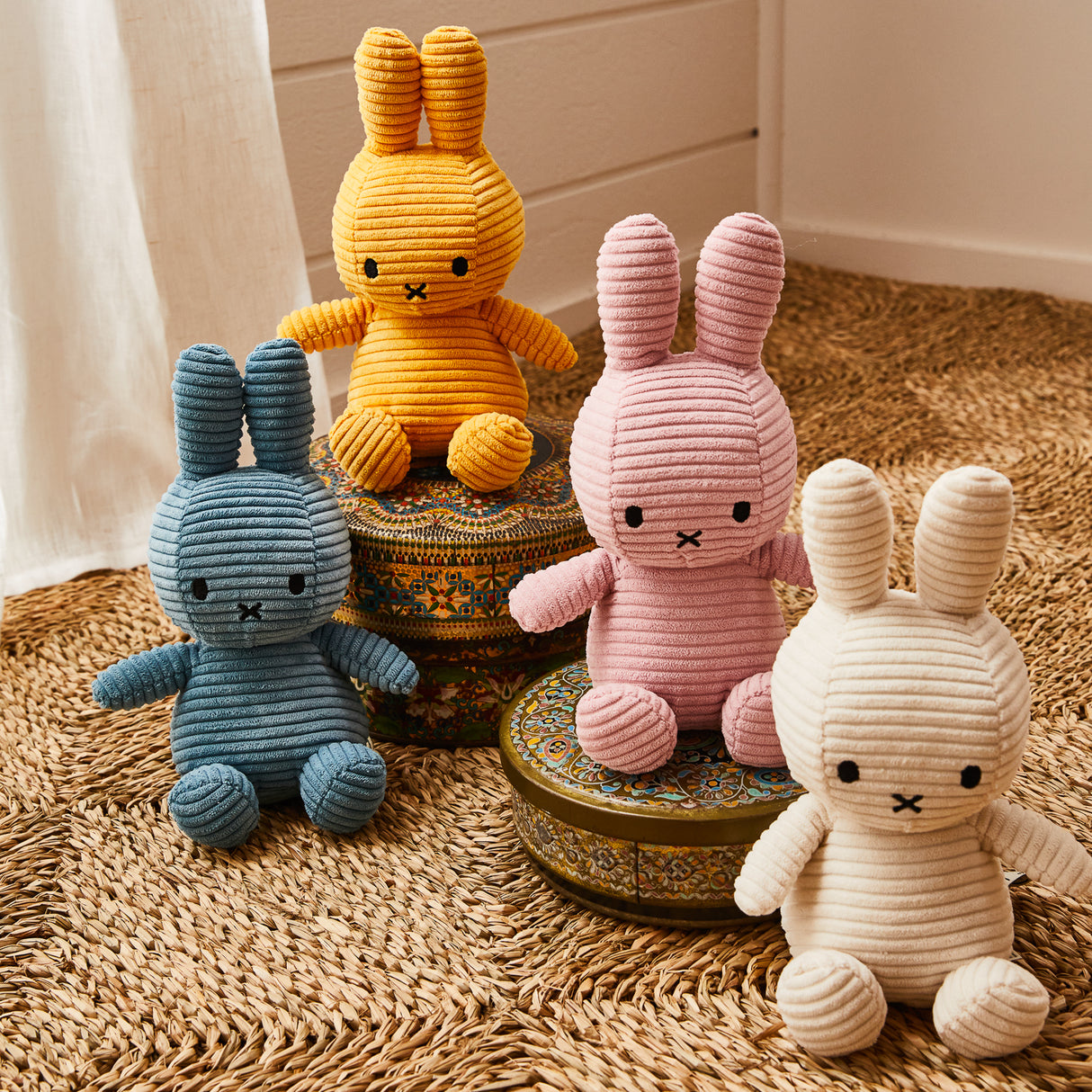 Miffy Sitting Corduroy - Yellow