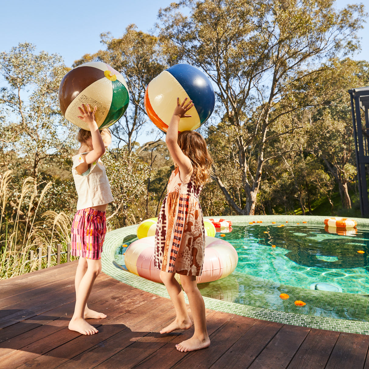 Otto Beach Ball - Charl / French Rose / Ox Green