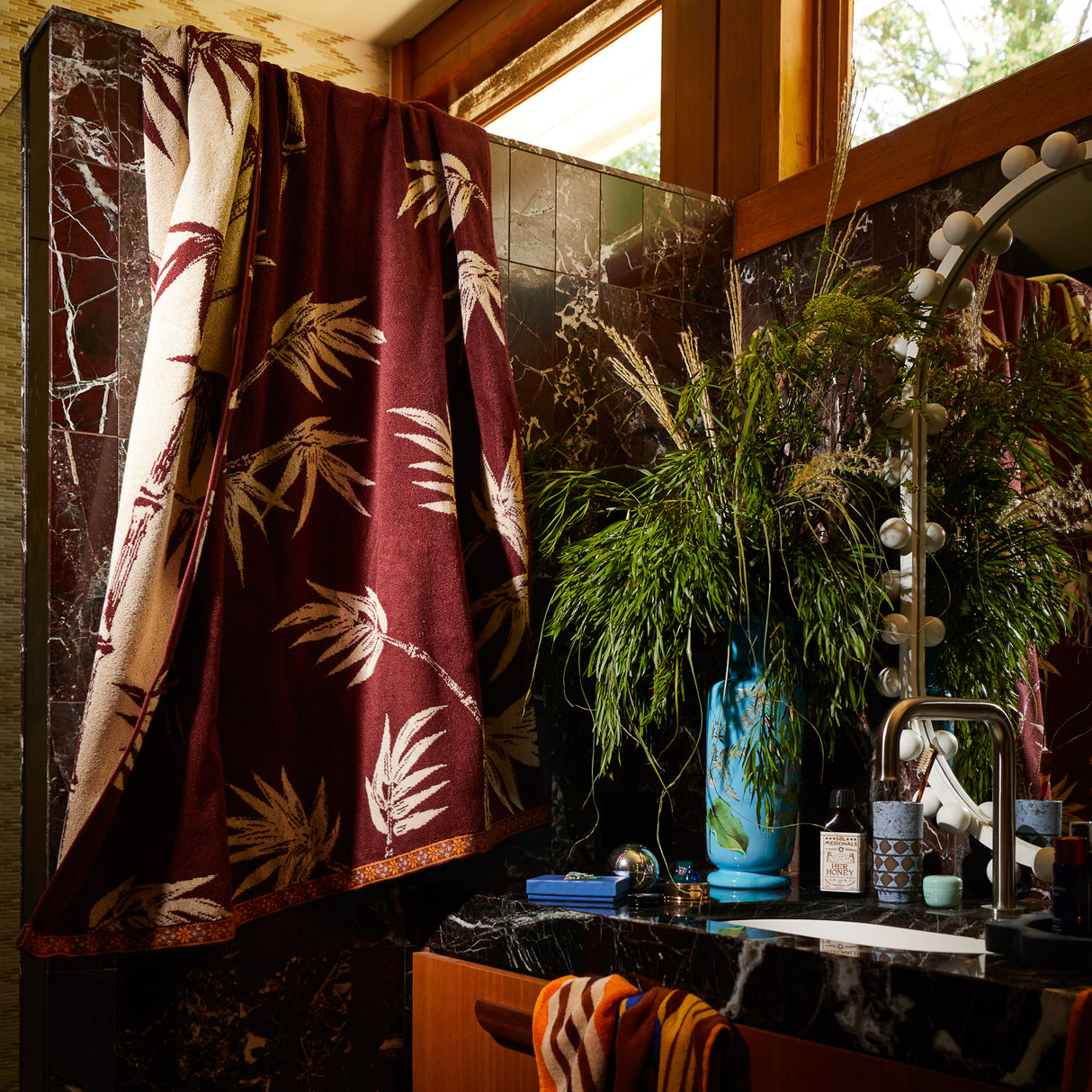 Aneta Bath Sheet - Rosewood