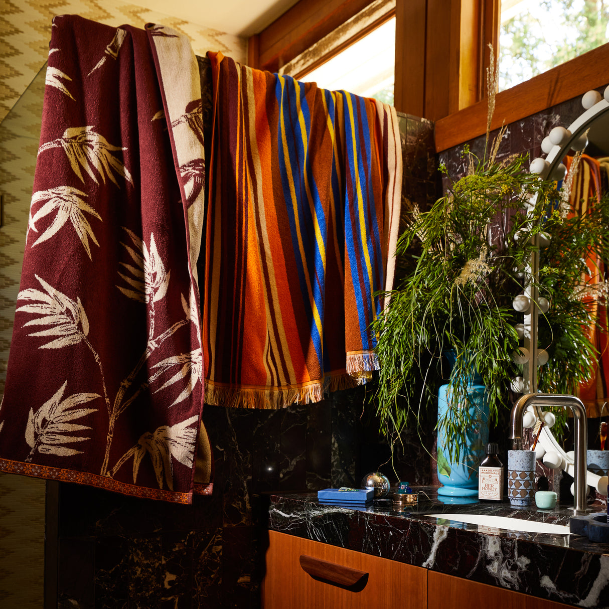 Aneta Bath Sheet - Rosewood