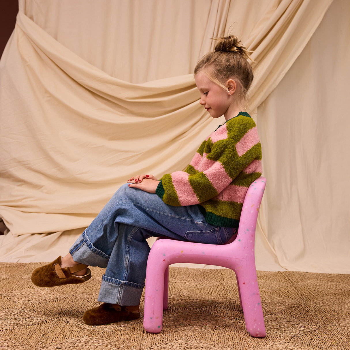 Estrid Kids Cardigan - Blush 3