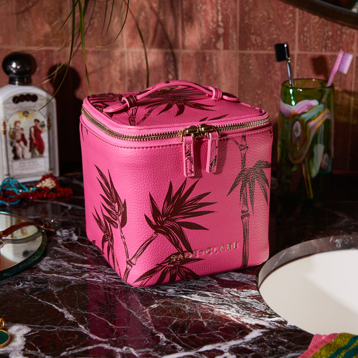 Aneta Small Vanity Case - Primrose