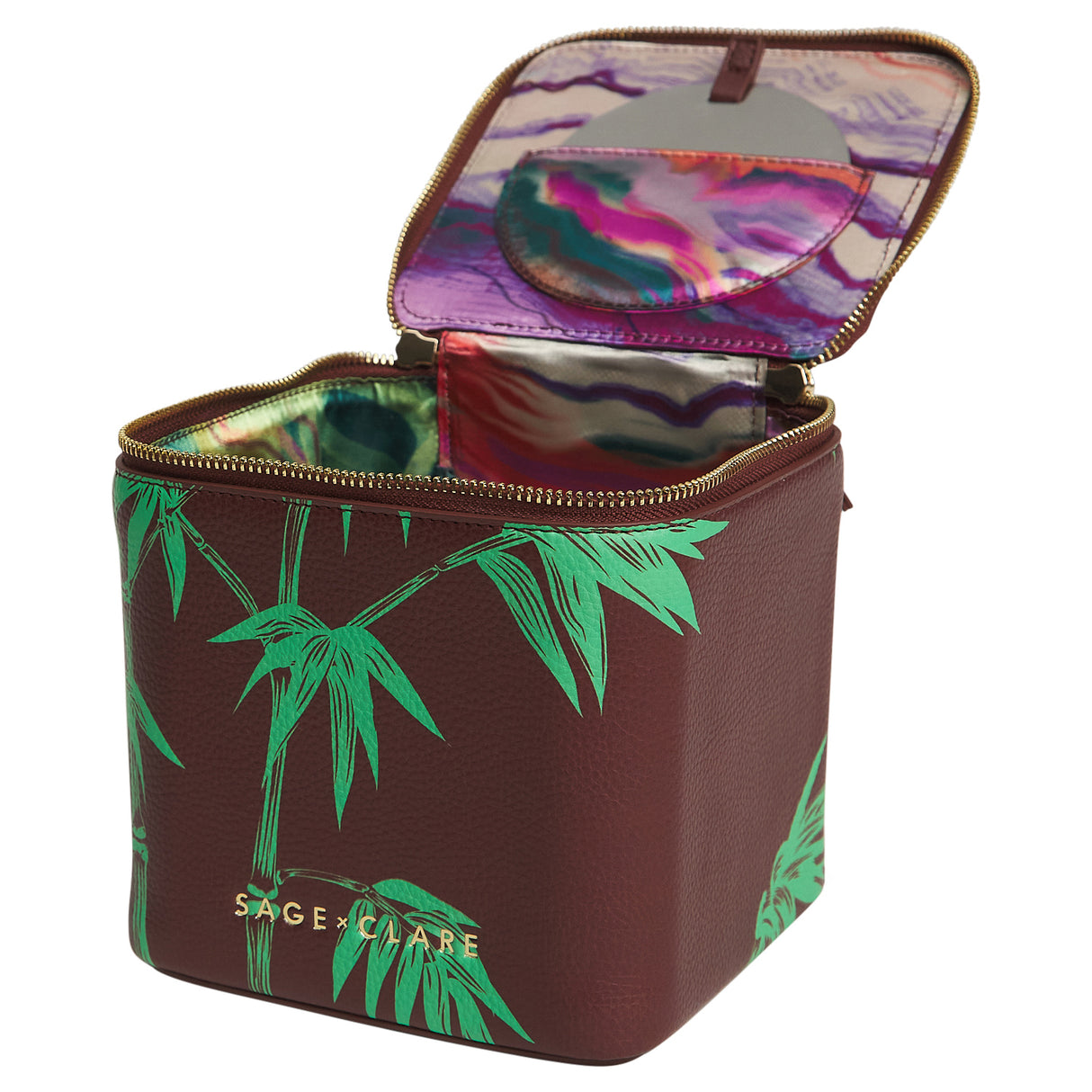 Aneta Small Vanity Case - Rosewood
