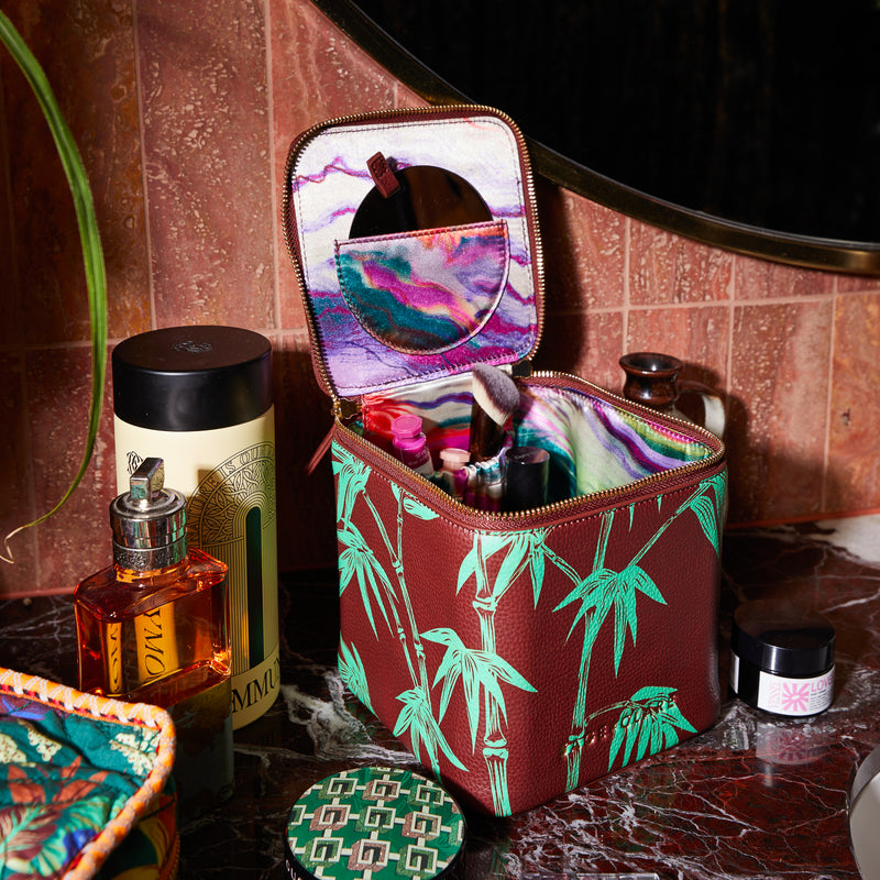 Aneta Small Vanity Case - Rosewood