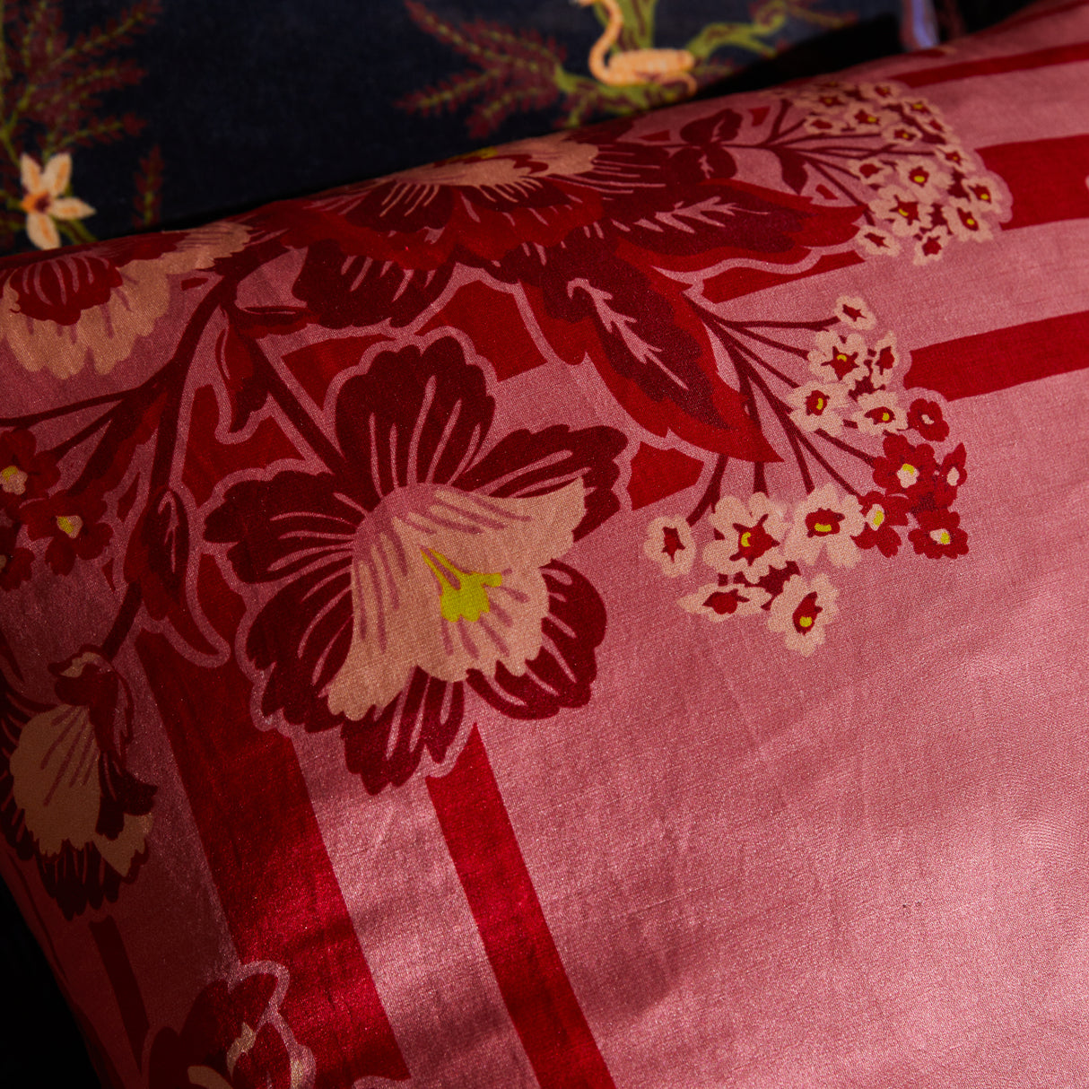 Eliza Silk-Linen Cushion - Primrose Feather Insert