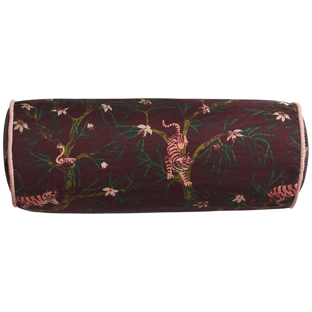 Andrea Bolster Cushion - Rosewood Feather Insert