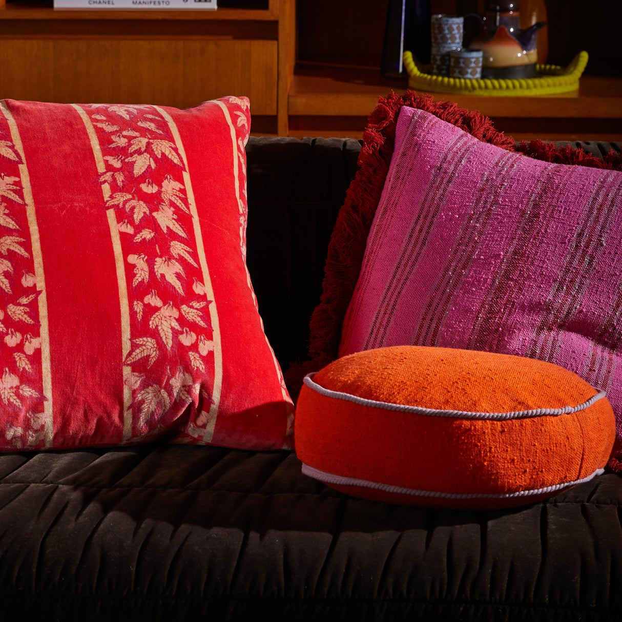 Dana Round Cushion - Orangerie Feather Insert