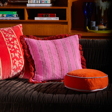 Nicolette Woven Cushion - Pansy Feather Insert