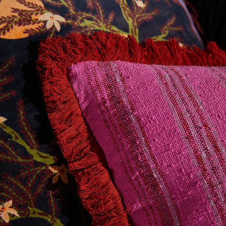 Nicolette Woven Cushion - Pansy Feather Insert