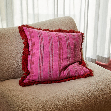 Nicolette Woven Cushion - Pansy Feather Insert