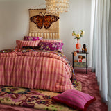 Nicolette Woven Cushion - Pansy Feather Insert