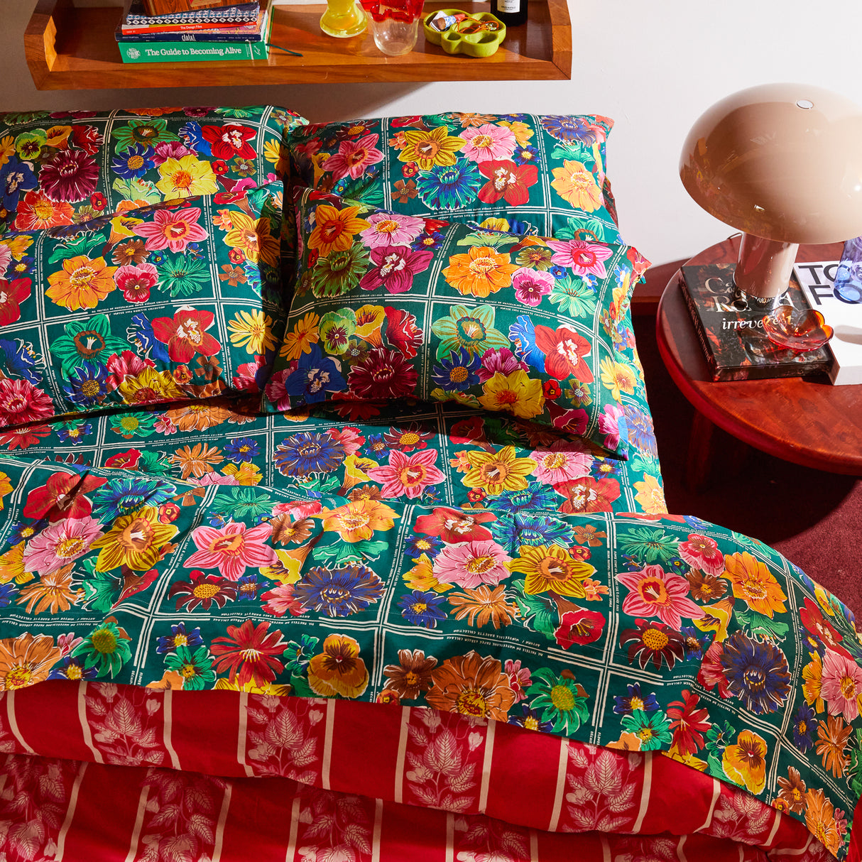 Ines Cotton Sheets - Verdant Flat Sheet / Queen