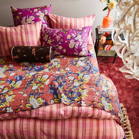 Heidi Linen Sheets - Burnt Sienna Flat Sheet / Queen