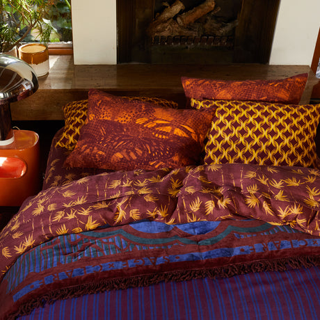 Aneta Linen Sheets - Rosewood Flat Sheet / Queen