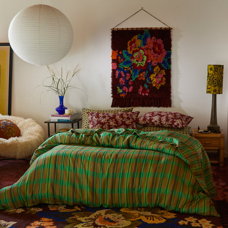 Nicolette Linen Sheets - Juniper Flat Sheet / Single