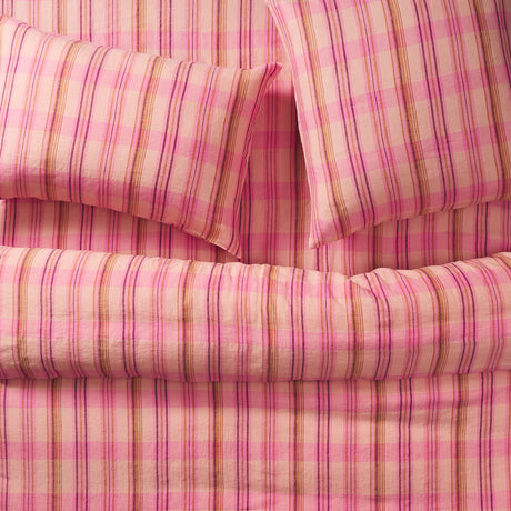 Nicolette Linen Sheets - Poudre Flat Sheet / Single