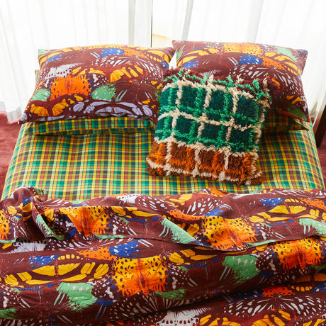 Stela Cotton Sheets - Spring Green Flat Sheet / Single