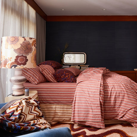 Leon Cotton Sheets - Burnt Sienna Flat Sheet / Single