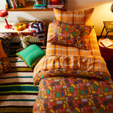 Nicolette Linen Sheets - Marigold Flat Sheet / Single