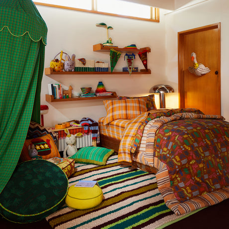 Nicolette Linen Sheets - Marigold Flat Sheet / Single