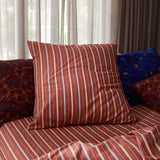 Leon Cotton Euro Pillowcase Set - Burnt Sienna