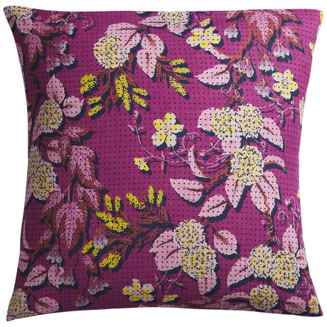 Heidi Linen Euro Pillowcase Set - Mulberry