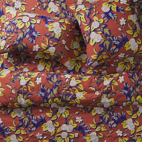 Heidi Linen Euro Pillowcase Set - Burnt Sienna