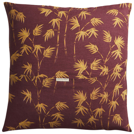 Aneta Linen Euro Pillowcase Set - Rosewood