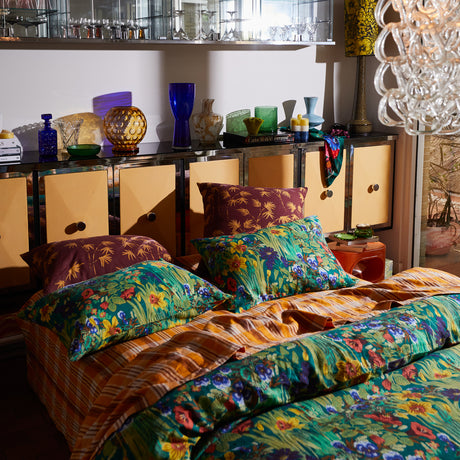 Aneta Linen Euro Pillowcase Set - Rosewood