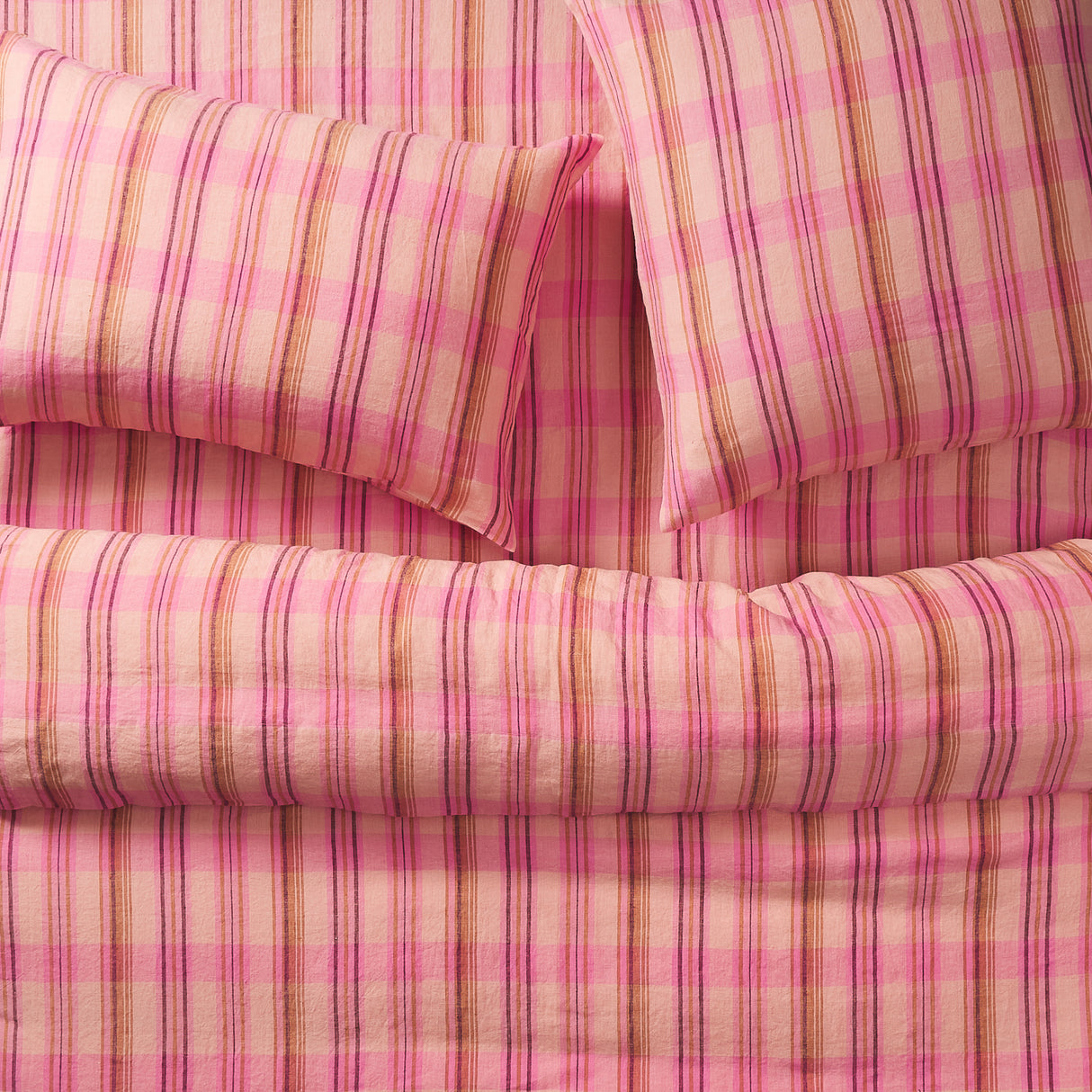Nicolette Linen Pillowcase Set - Poudre Standard