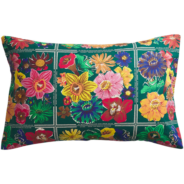 Ines Cotton Pillowcase Set - Verdant Standard