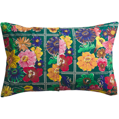 Ines Cotton Pillowcase Set - Verdant Standard