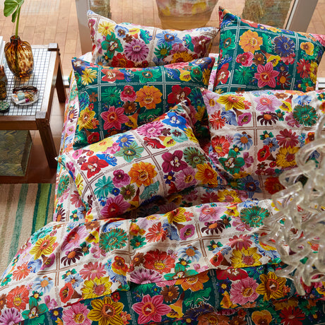 Ines Cotton Pillowcase Set - Verdant Standard