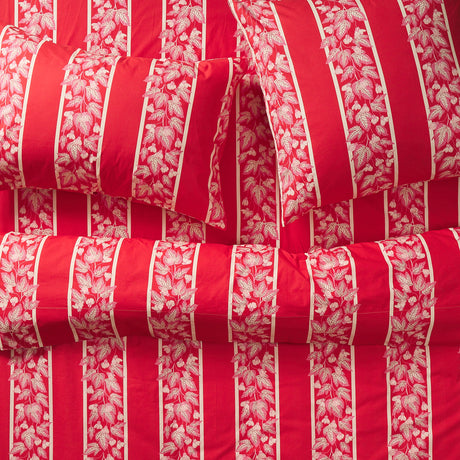 Agata Cotton Pillowcase Set - Vermillion Standard