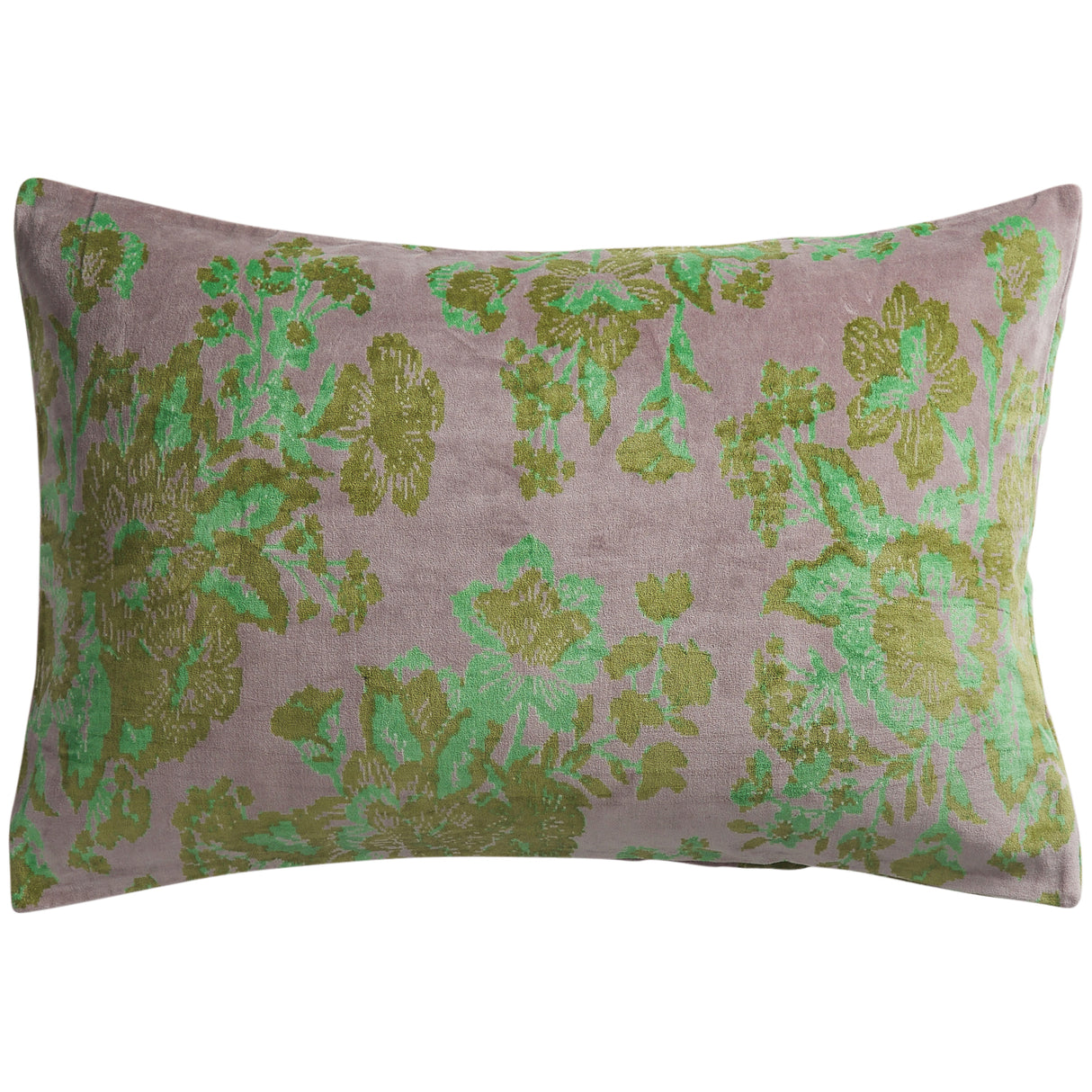 Hazel Velvet Pillowcase - Mink Grey Standard