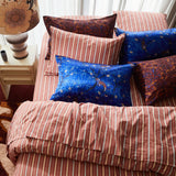 Andrea Linen-Silk Pillowcase - Ultramarine Standard
