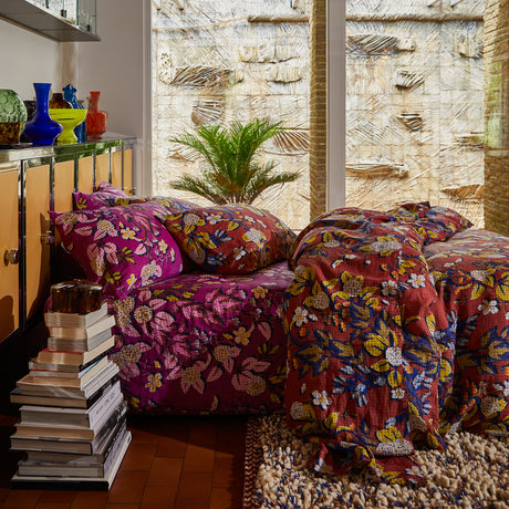 Heidi Linen Pillowcase Set - Mulberry Standard