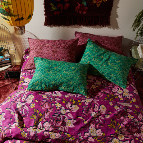 Hanna Linen Pillowcase Set - Pansy Standard