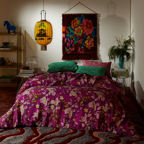 Hanna Linen Pillowcase Set - Pansy Standard