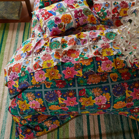 Ines Cotton Quilt Cover - Verdant Queen