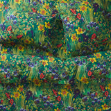 Babette Linen Quilt Cover - Verdant Queen