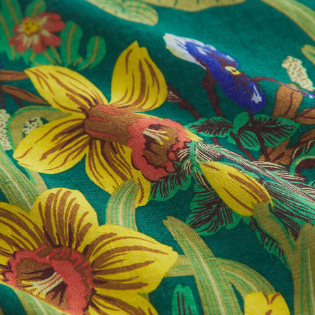 Babette Linen Quilt Cover - Verdant Queen