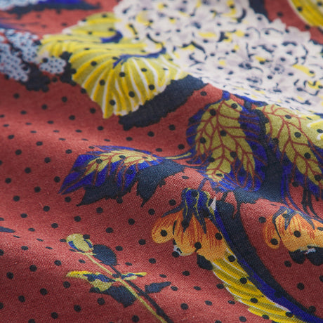 Heidi Linen Quilt Cover - Burnt Sienna Queen