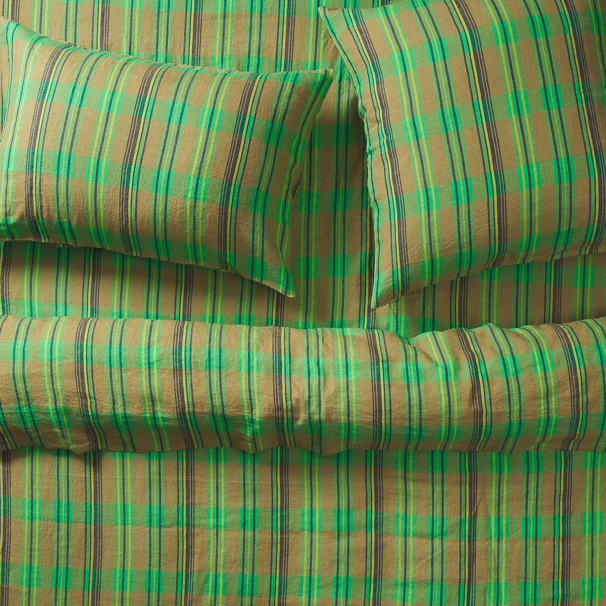 Nicolette Linen Quilt Cover - Juniper Single