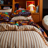 Leon Cotton Quilt Cover - Chiffon Single