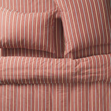Leon Cotton Quilt Cover - Burnt Sienna Single