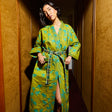 Aneta Quilted Robe - Juniper Small